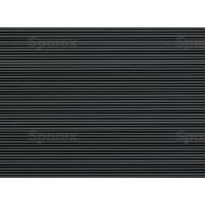 Rubber Mat (Zwart) fijne streep 1020 x 1000 x 3mm
