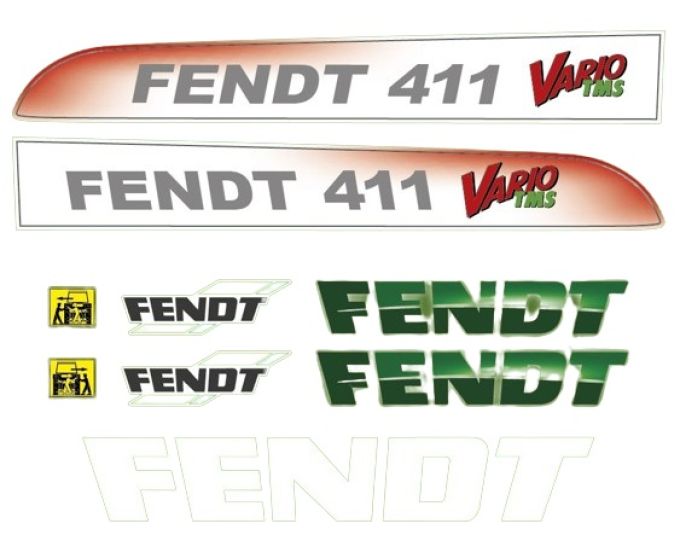 Stickerset Fendt Vario 411 TMS