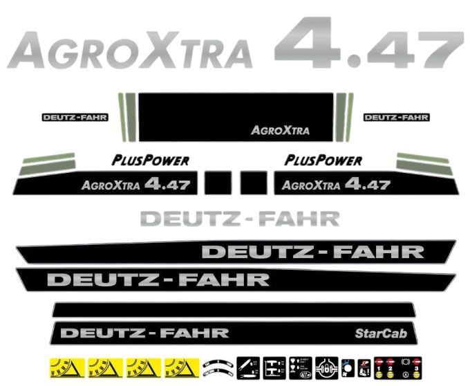 Stickerset Deutz-Fahr AgroXtra 4.47