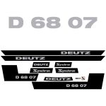 Stickerset Deutz D 6807