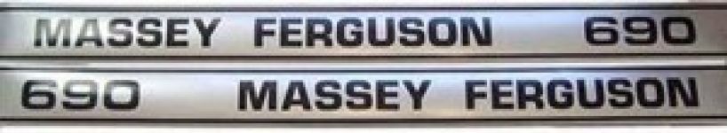 Stickerset Massey Ferguson 690