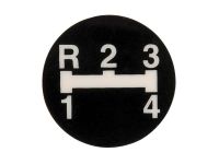 Sticker versnelling 1-2-3-4-R