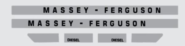 Stickerset Massey Ferguson 1080
