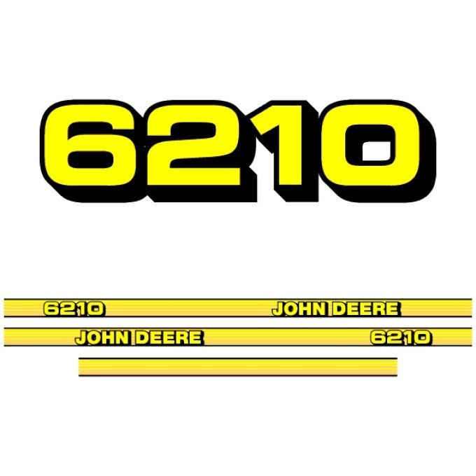 Stickerset John Deere 6210