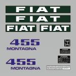 Stickerset Fiat 455 Montagna