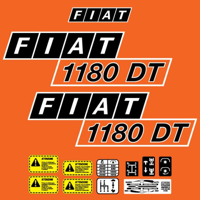 Stickerset Fiat 1180 DT
