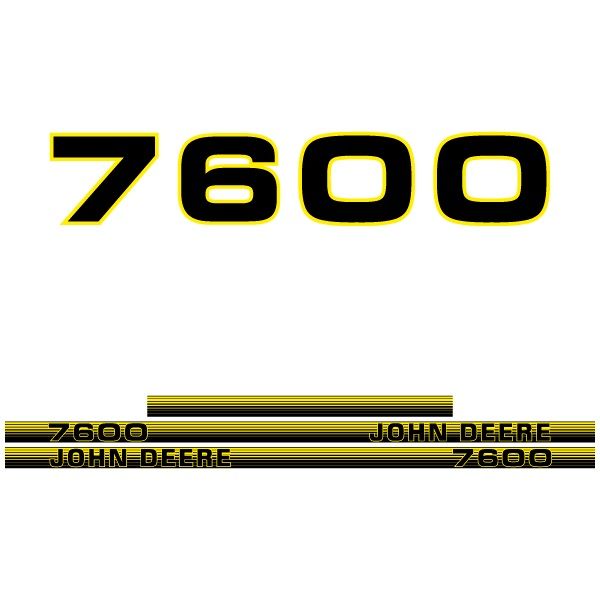 Stickerset John Deere 7600