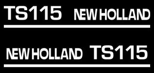 Decal Kit New Holland TS115