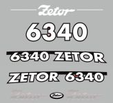 Stickerset Zetor 6340 (2005)