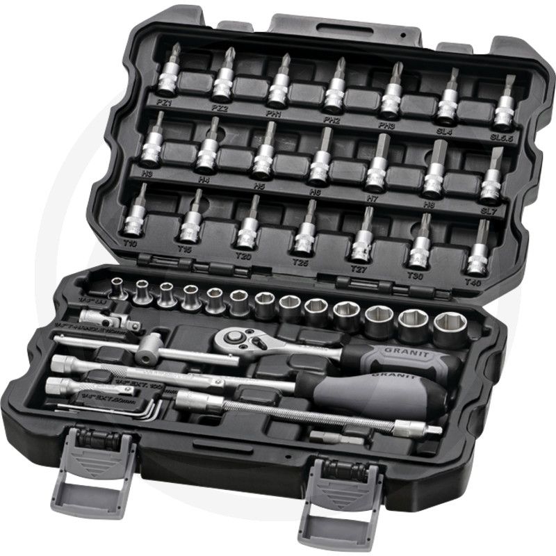 BLACK EDITION 1/4 ”socket wrench set.