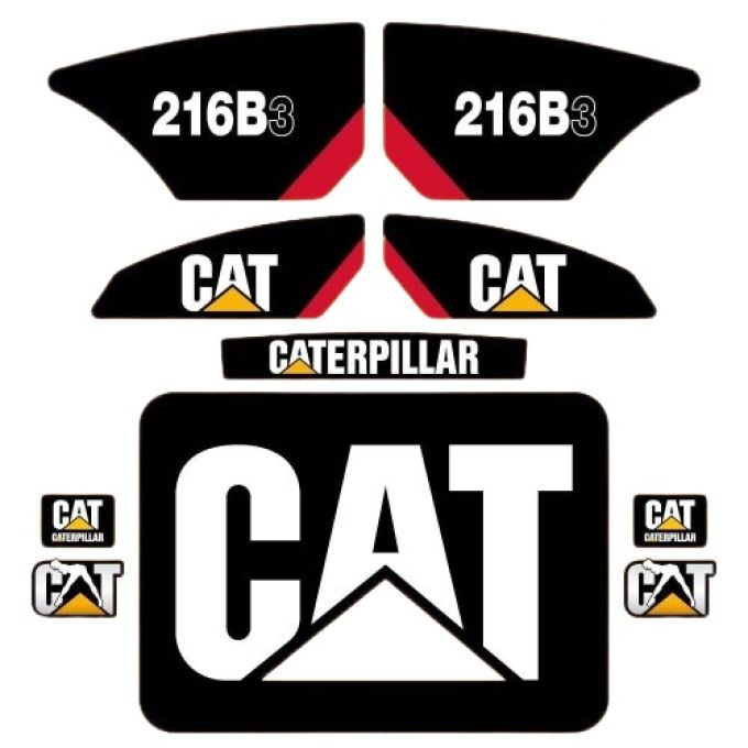 Stickerset Caterpillar CAT 216B3