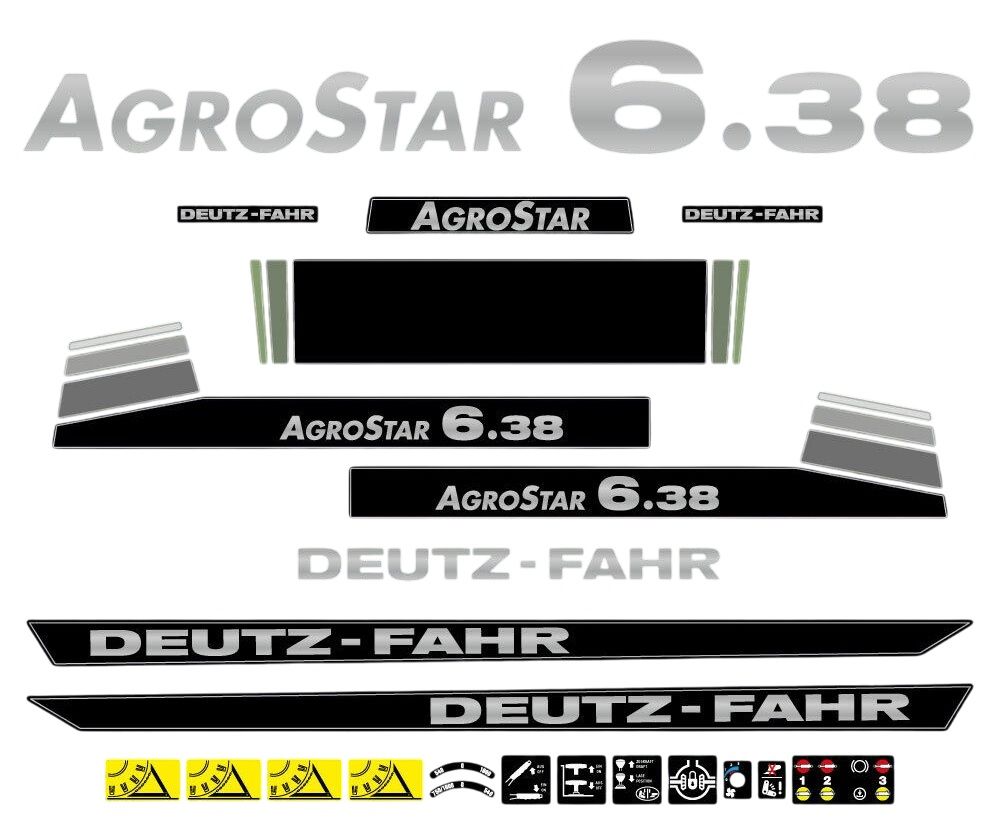 Stickerset Deutz-Fahr AgroStar 6.38