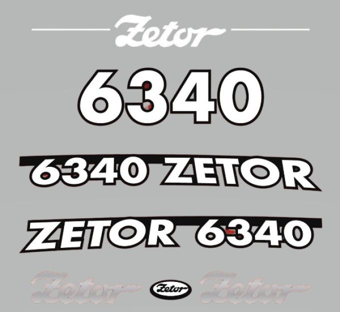 Stickerset Zetor 6340 (2005)