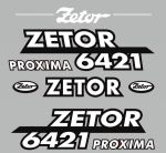 Stickerset Zetor 6421 PROXIMA