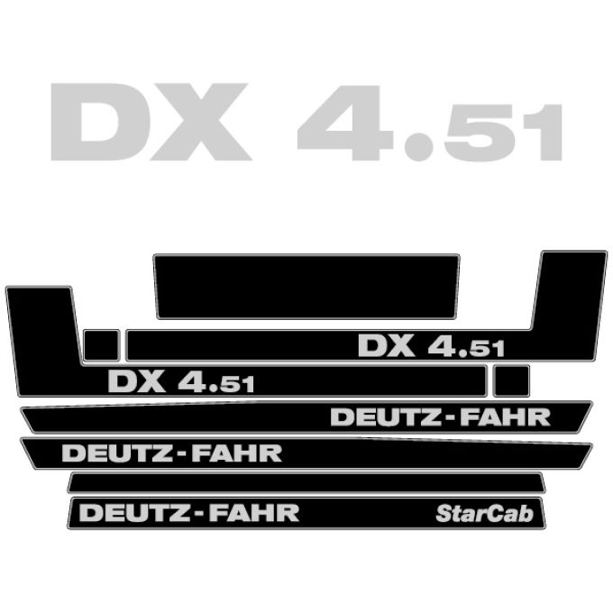 Stickerset Deutz Fahr DX 4.51