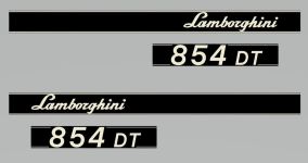 Stickerset Lamborghini 854 DT