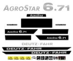 Stickerset Deutz AgroStar 6.71