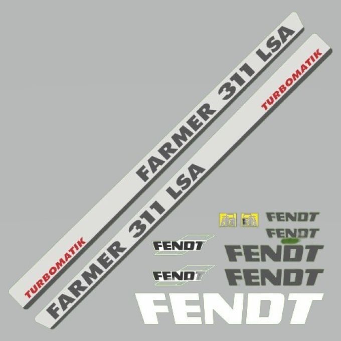 Stickerset Fendt Farmer 311 LSA Turbomatik