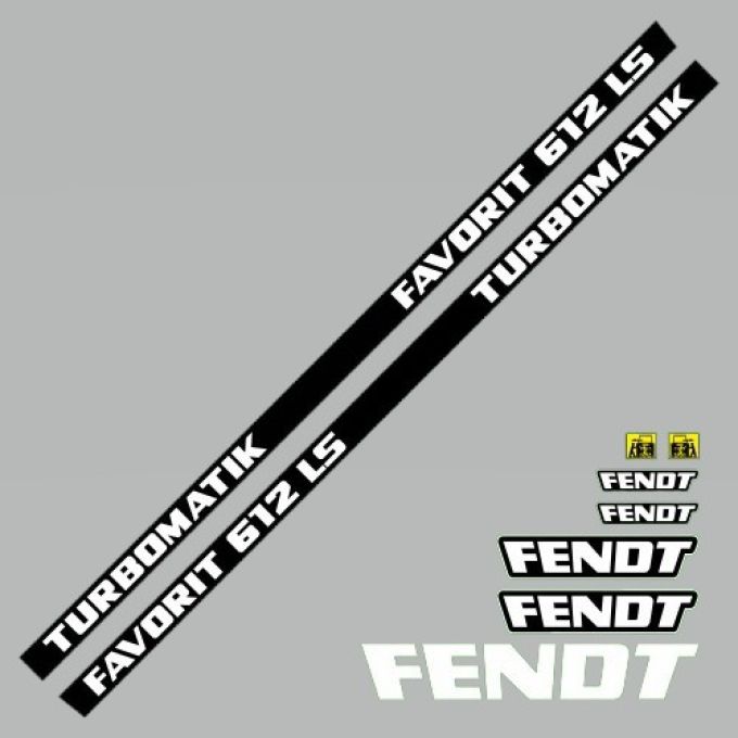 Stickerset Fendt Favorit 612 LS turbomatik