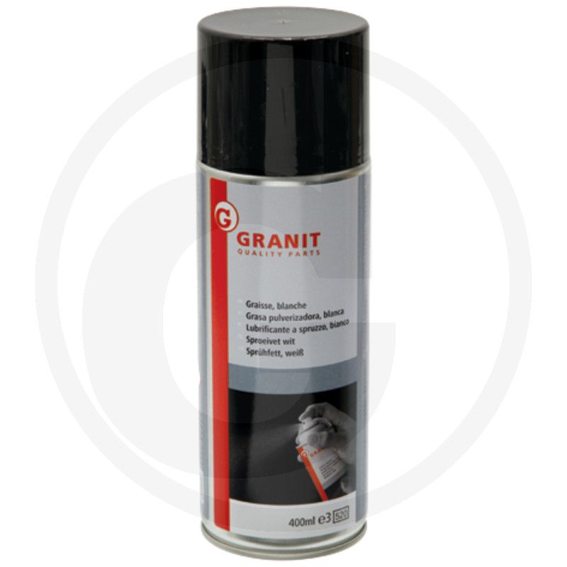 Spray grease white