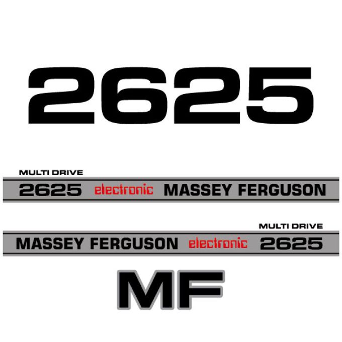 Stickerset Massey Ferguson 2625