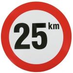 Sticker 25 km Nederlands model