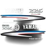 Stickerset Yamaha 225 four stroke (2002-2006)