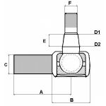 Rotule biellette direction 68 mm