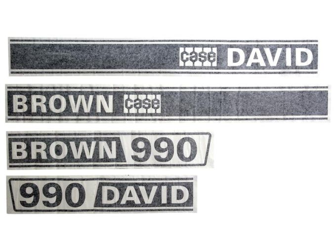 Kit autocollants latéraux David Brown 990