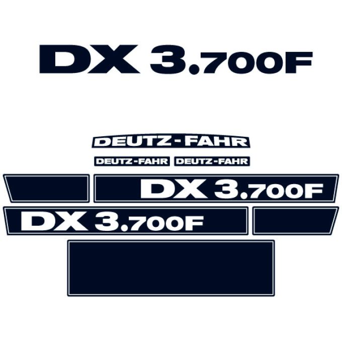 Stickerset Deutz Fahr DX 3.700F
