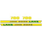 Stickerset John Deere LANZ 700