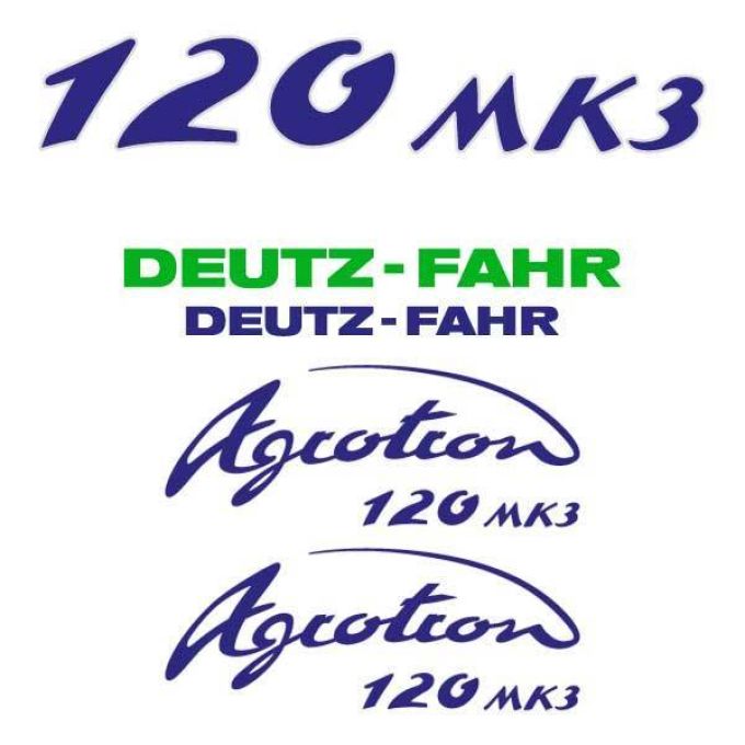 Stickerset Deutz-Fahr Agrotron 120 MK3