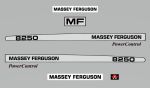 Stickerset Massey Ferguson 8250