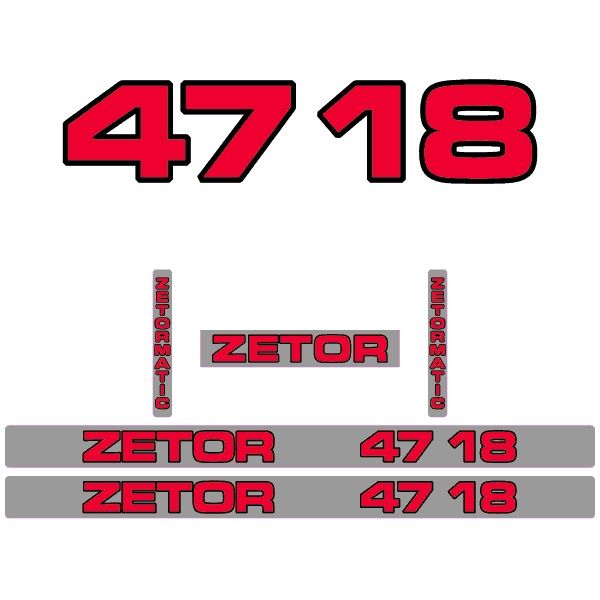 Decal Kit Zetor 4718