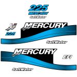 Stickerset Mercury 225 OptiMax blue(1999-2004)