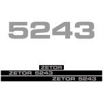 Kit autocollants latéraux Zetor 5243
