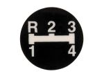 41968 Sticker versnelling 1-2-3-4-R