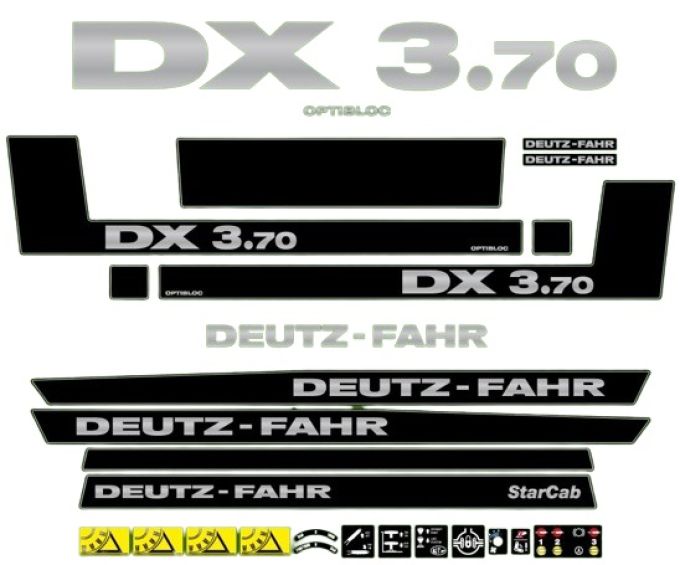 Stickerset Deutz-Fahr DX 3.70