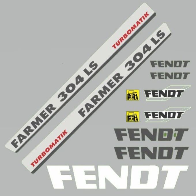 Stickerset Fendt Farmer 304 LS