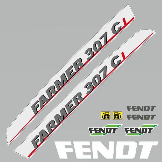 Stickerset Fendt 307 C I Farmer