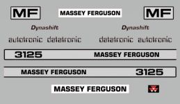Stickerset Massey Ferguson 3125