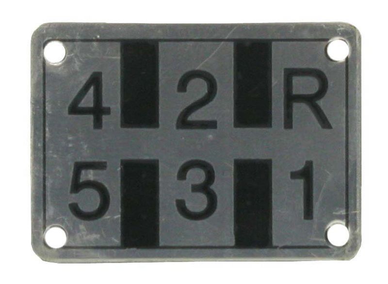 Typeplaatje Hanomag Schakelpatroon