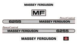 Kit autocollants latéraux Massey Ferguson 6255