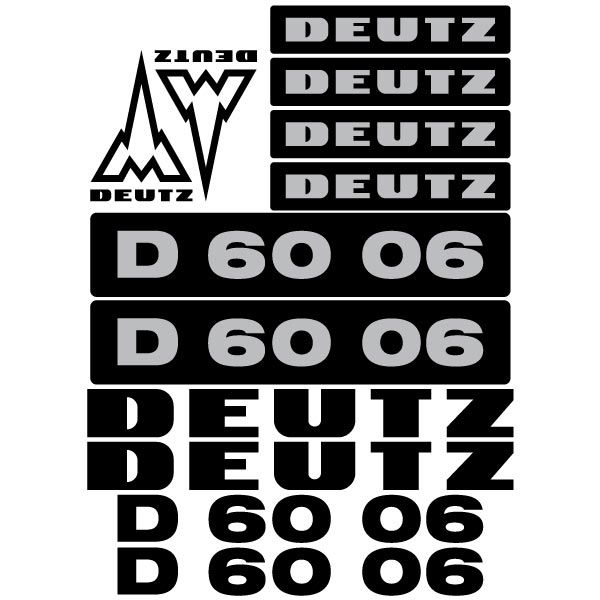 Stickerset Deutz D60-06