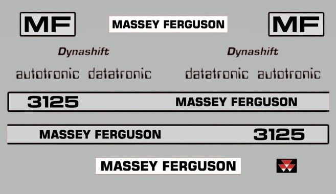 Stickerset Massey Ferguson 3125