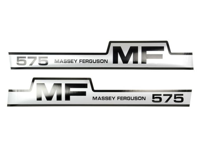 Kit autocollants latéraux Massey Ferguson 575