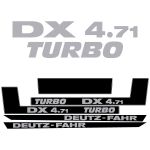 Stickerset Deutz-Fahr DX 4.71 Turbo