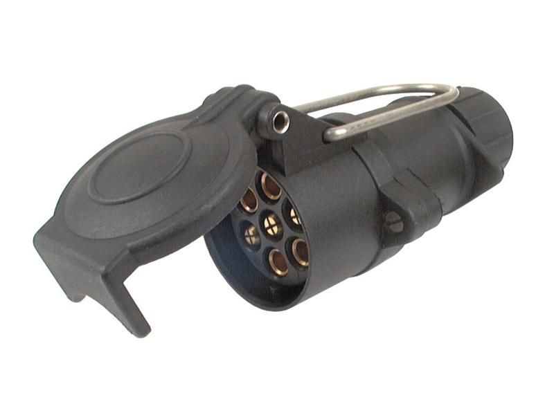 7 Pin Cable Fitting Trailer Socket (Male) with Weather Shield