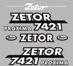 Stickerset Zetor 7421 PROXIMA