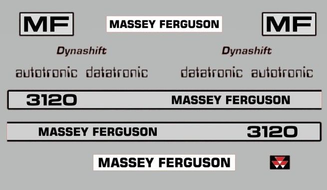 Stickerset Massey Ferguson 3120